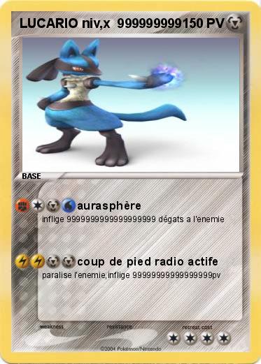 Pokemon LUCARIO niv,x  999999999