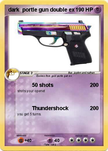 Pokemon dark  portle gun double ex