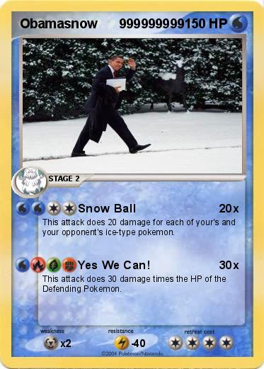 Pokemon Obamasnow      999999999