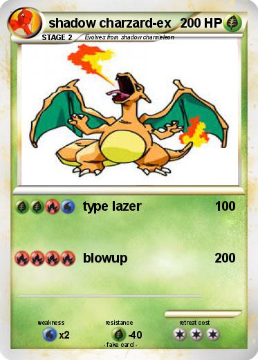 Pokemon shadow charzard-ex