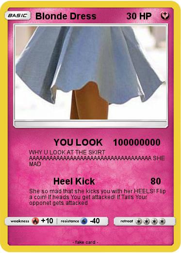 Pokemon Blonde Dress