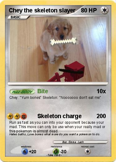 Pokemon Chey the skeleton slayer