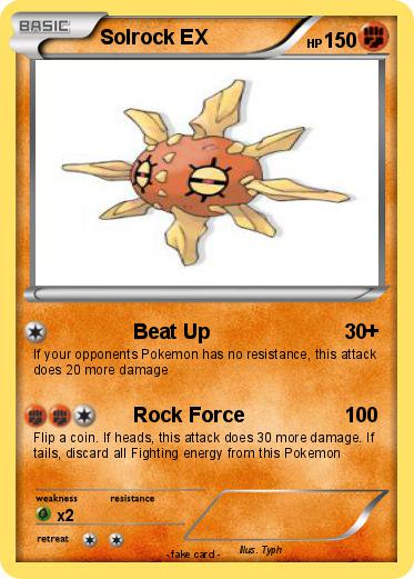 Pokemon Solrock EX