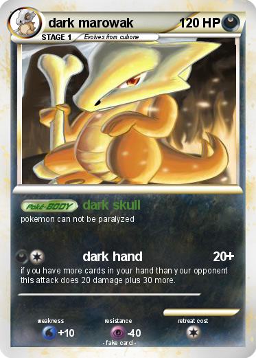 Pokemon dark marowak