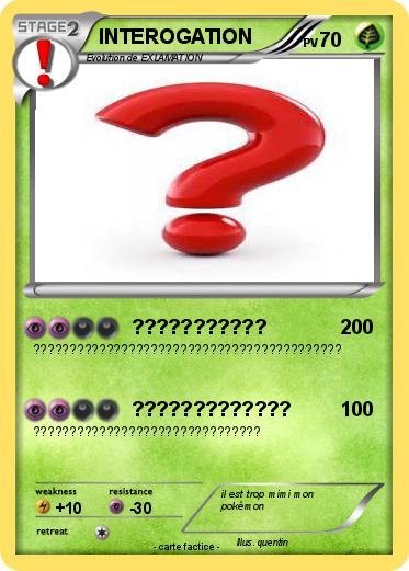 Pokemon INTEROGATION