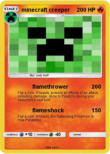 Pokemon minecraft creeper