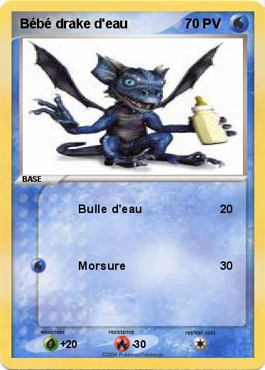 Pokemon Bébé drake d'eau