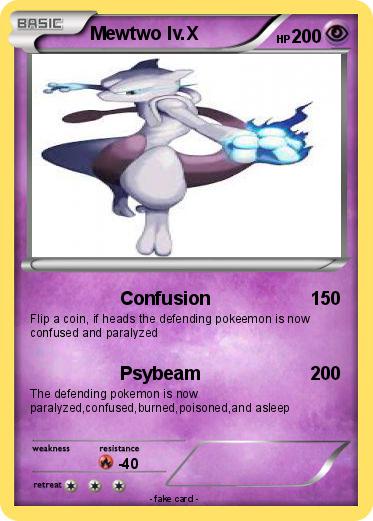Pokemon Mewtwo lv.X