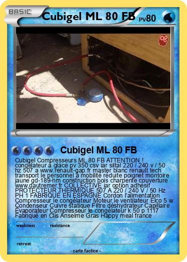 Pokemon Cubigel ML 80 FB