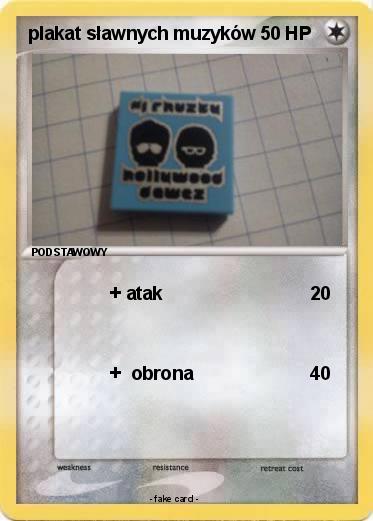 Pokemon plakat sławnych muzyków