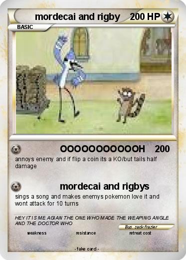 Pokemon mordecai and rigby