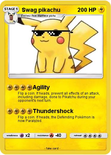 Pokemon Swag pikachu