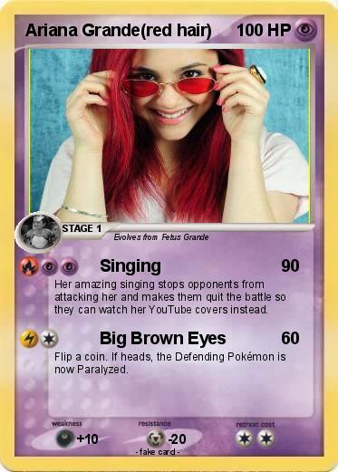Pokemon Ariana Grande(red hair)