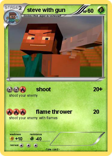 Pokemon steve with gun