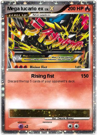 Pokemon Mega lucario ex