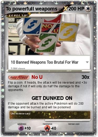 Pokemon To powerfull weapoms