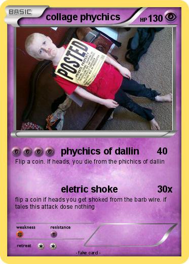 Pokemon collage phychics