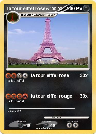 Pokemon la tour eiffel rose