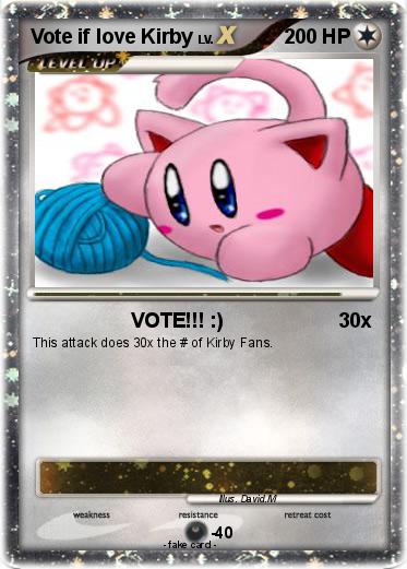 Pokemon Vote if love Kirby