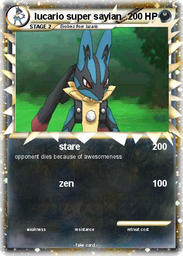 Pokemon lucario super sayian