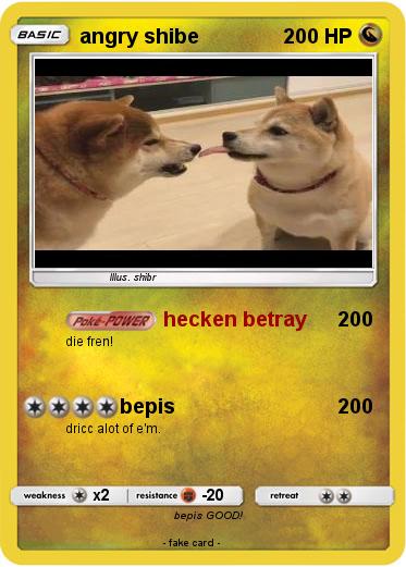 Pokemon angry shibe
