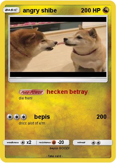 Pokemon angry shibe