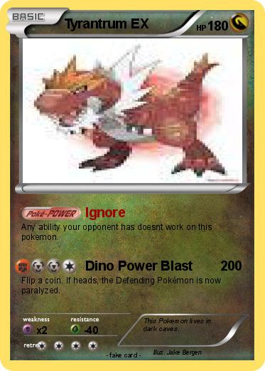 Pokemon Tyrantrum EX