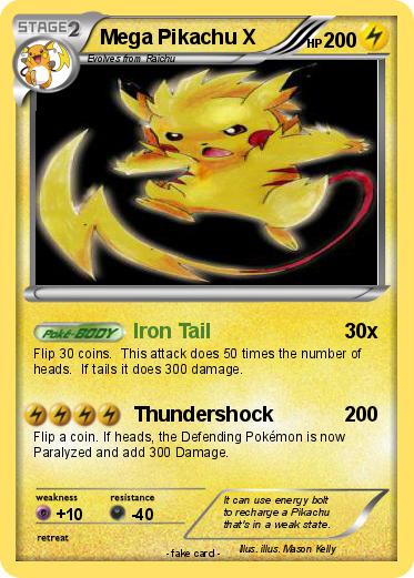 Pokemon Mega Pikachu X