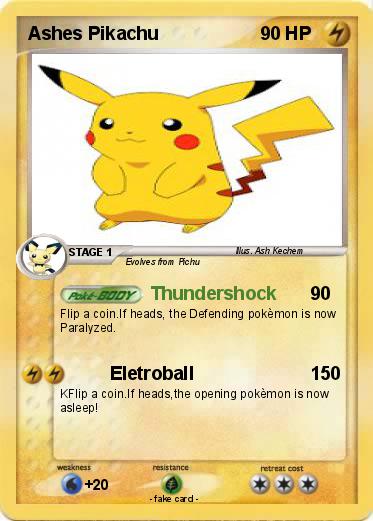 Pokemon Ashes Pikachu