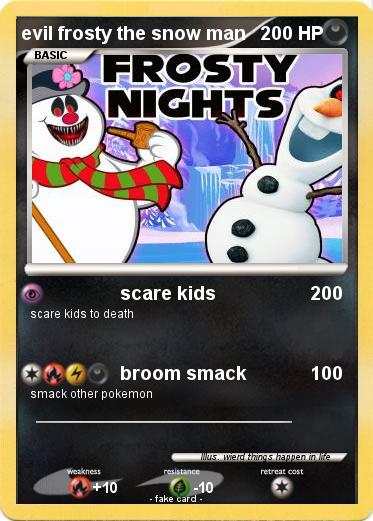 Pokemon evil frosty the snow man