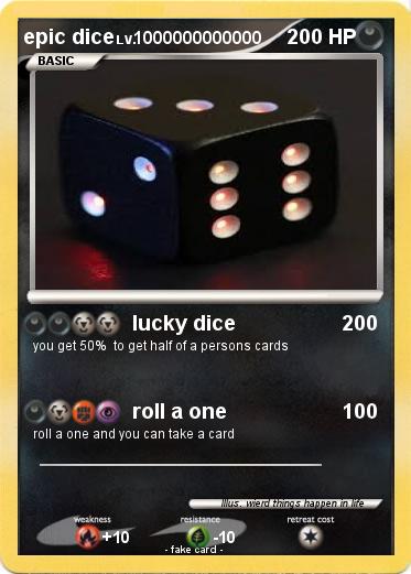 Pokemon epic dice
