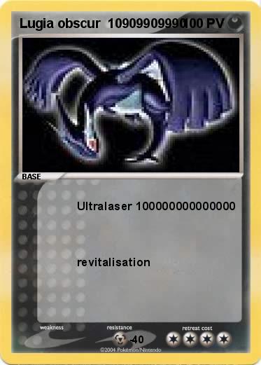 Pokemon Lugia obscur  10909909990