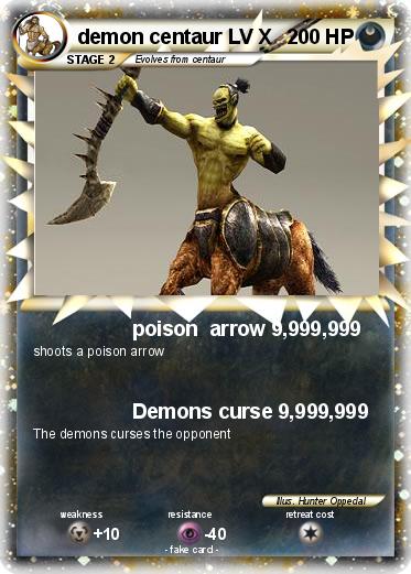 Pokemon demon centaur LV X