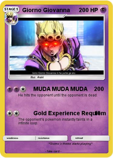 Pokemon Giorno Giovanna