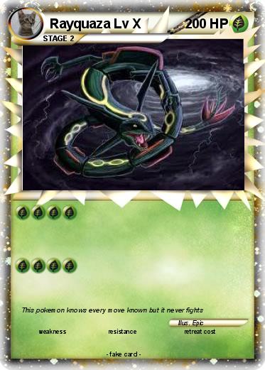 Pokemon Rayquaza Lv X