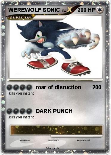 Pokemon WEREWOLF SONIC
