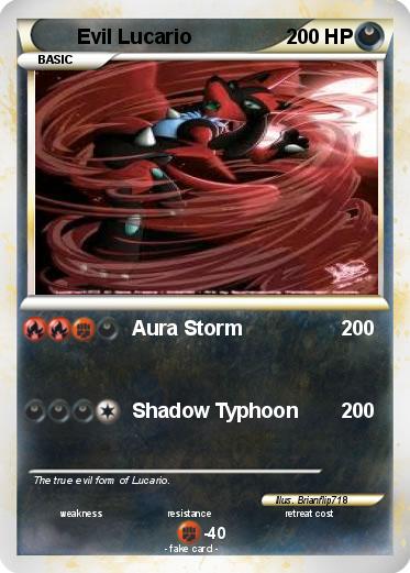 Pokemon Evil Lucario