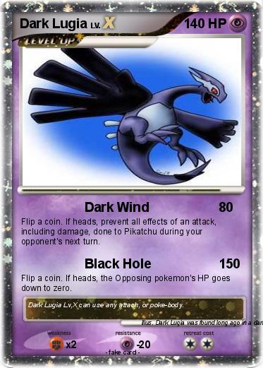 Pokemon Dark Lugia