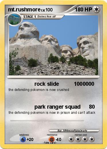 Pokemon mt.rushmore