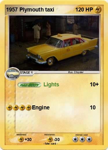 Pokemon 1957 Plymouth taxi