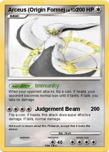 Pokemon Arceus (Origin Forme)