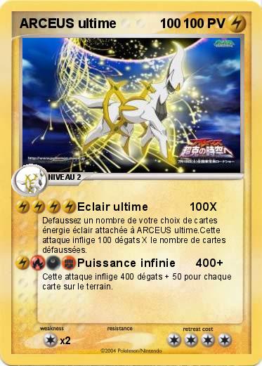 Pokemon ARCEUS ultime            100