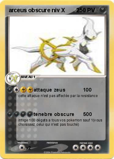 Pokemon arceus obscure niv X       2