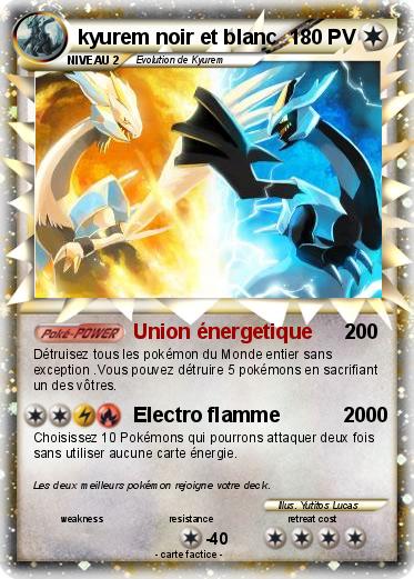 Pokemon kyurem noir et blanc