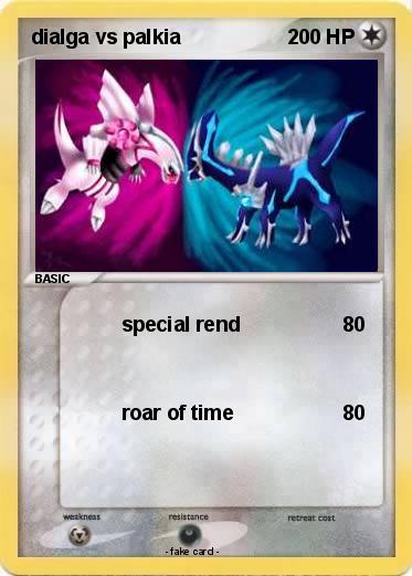Pokemon dialga vs palkia