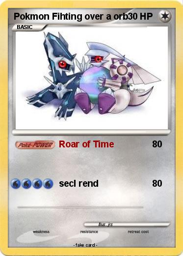 Pokemon Pokmon Fihting over a orb