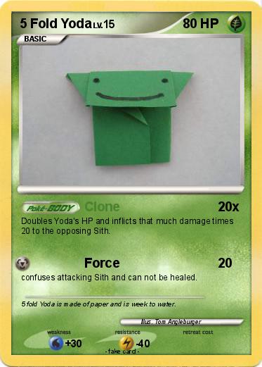 Pokemon 5 Fold Yoda
