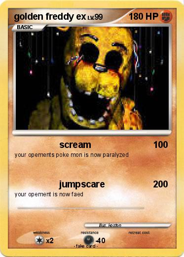 Pokemon golden freddy ex