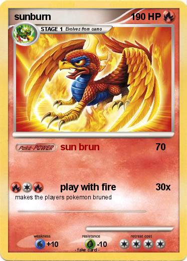 Pokemon sunburn