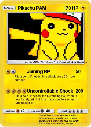Pokemon Pikachu PAM